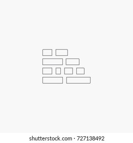 Brick wall icon
