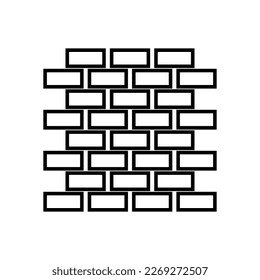 brick wall icon, bricks vector, wall illustration