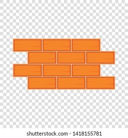 Brick wall icon. Cartoon illustration of brick wall vector icon for web