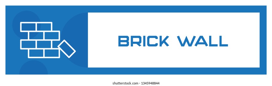 Brick Wall Icon Concept