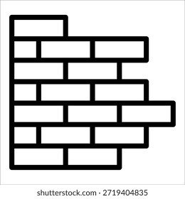 Brick Wall Icon Element For Design
