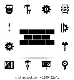 Brick wall icon. Engineering icons universal set for web and mobile