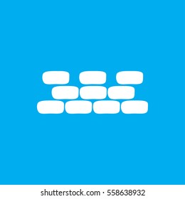 brick wall icon illustration isolated vector sign symbol