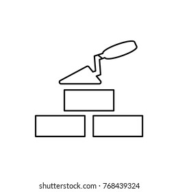 brick wall icon illustration isolated vector sign symbol
