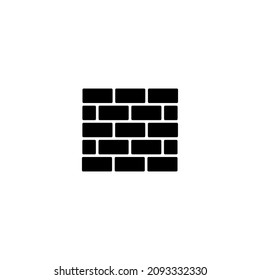 Brick wall icon in isolated on background. symbol for your web site design logo, app, Brick wall icon Vector illustration.