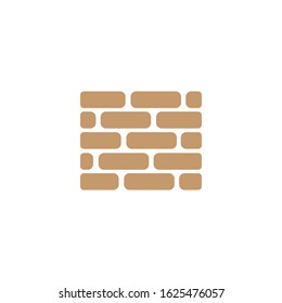 brick wall icon logo vector