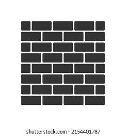 Brick Wall Icon. Safety And Protection Sign. Firewall Symbol. Vector Illustration Image.