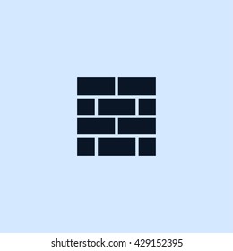 brick wall icon. brick wall sign