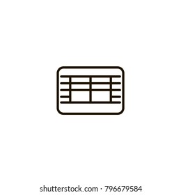 brick wall icon. sign design