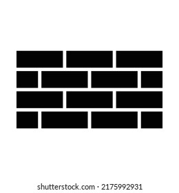 Brick wall icon sign symbol vector