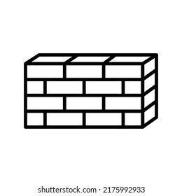 Brick wall icon sign symbol vector