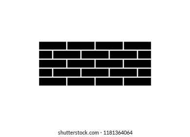 Brick Wall Icon Vectorillustration Brick Wall Stock Vector (Royalty ...