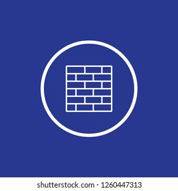 Brick wall icon vector