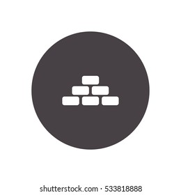 brick wall icon vector, can be used for web and mobile design