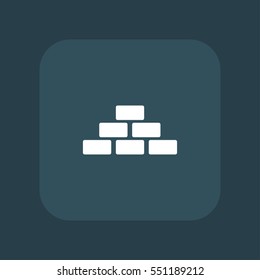brick wall icon vector, can be used for web and mobile design
