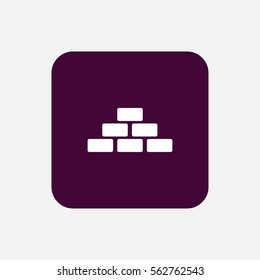 brick wall icon vector, can be used for web and mobile design.
