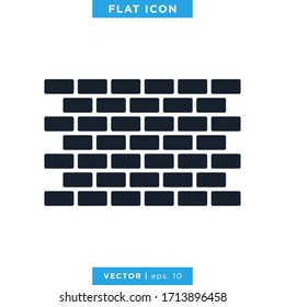 Brick Wall Icon Vector Design Template