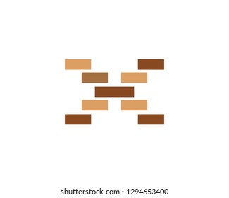 Brick wall icon vector illustration design