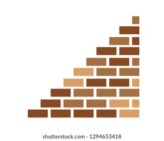 Brick wall icon vector illustration design