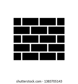 brick wall icon. vector illustration