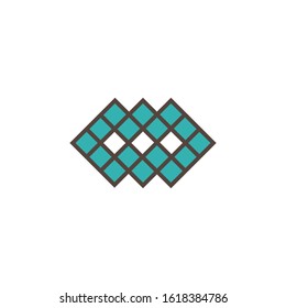 Brick wall icon vector illustration design