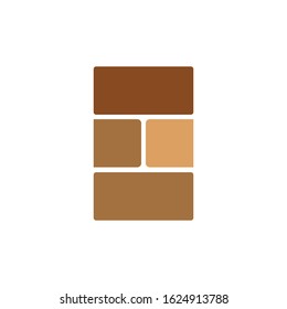 Brick wall icon vector illustration design