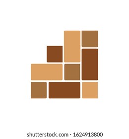 Brick wall icon vector illustration design