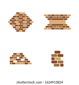 Brick wall icon vector illustration design