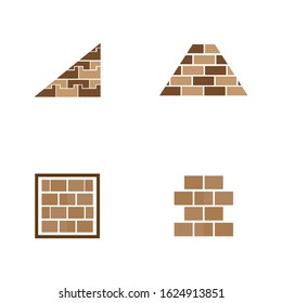 Brick wall icon vector illustration design