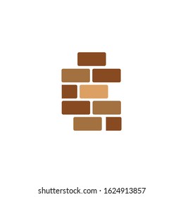 Brick wall icon vector illustration design