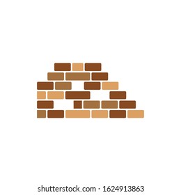 Brick wall icon vector illustration design