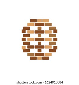 Brick wall icon vector illustration design
