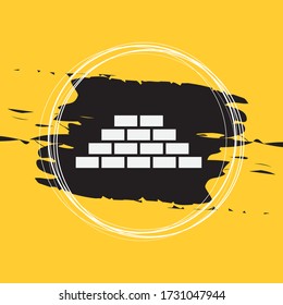 Brick Wall Icon Vector Illustration Eps10
