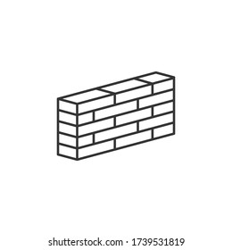 Brick wall icon vector illustration