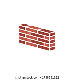 Brick wall icon vector illustration
