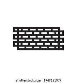 brick wall icon. vector illustration
