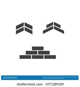 Brick Wall Icon Vector illustration simple design element logo template