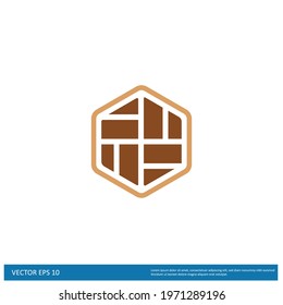 Brick Wall Icon Vector illustration simple design element logo template
