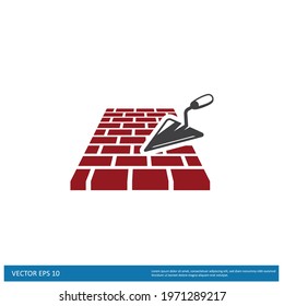 Brick Wall Icon Vector illustration simple design element logo template