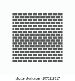 brick wall icon, wall vector, brick illustration