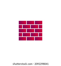 brick wall icon. Vector illustration for graphic design, Web, UI, app.