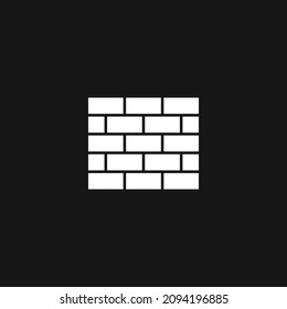 brick wall icon. Vector illustration for graphic design, Web, UI, app.