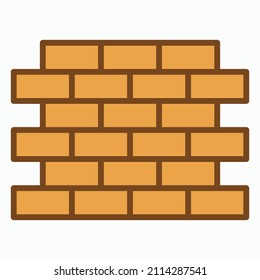 Ziegelwand-Symbol, Wandvektor, Ziegelgrafik