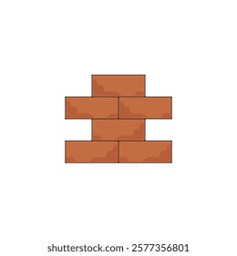 Brick wall icon vector illustration design