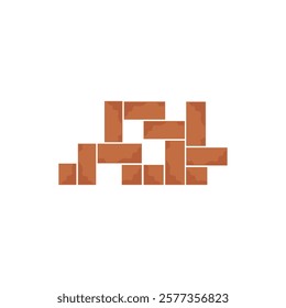 Brick wall icon vector illustration design