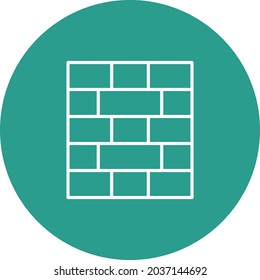 Brick Wall icon vector image. Can also be used for web apps, mobile apps and print media.