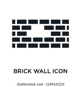 Brick Wall Icon Vector Isolated On Stock Vector (Royalty Free ...