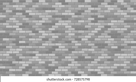 Brick Wall. Interior Texture. Architecture. Minimalism Style Texture. Vector Illustration. Grunge Facade. Grey Brick Wall Texture. Building Wall. Business Background For Poster Or Banner.