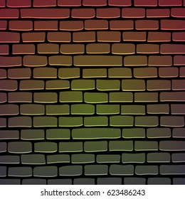 Brick wall in a modern style. Background . vector illustration