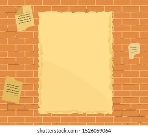 brick wall mold aged background wallpaper wanted ads